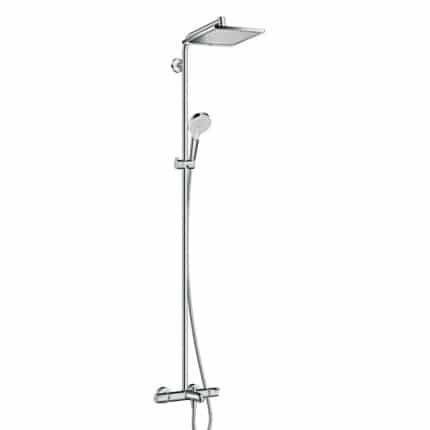 SISTEM DUS CROMETTA E 240 1JET TERMOSTATIC CU PIPA CADA